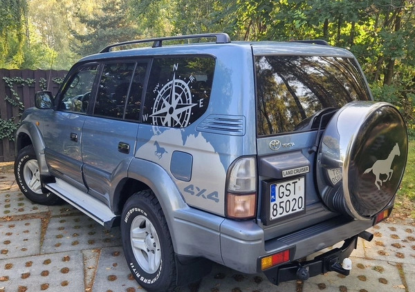 Toyota Land Cruiser cena 59900 przebieg: 214555, rok produkcji 1999 z Kowary małe 781